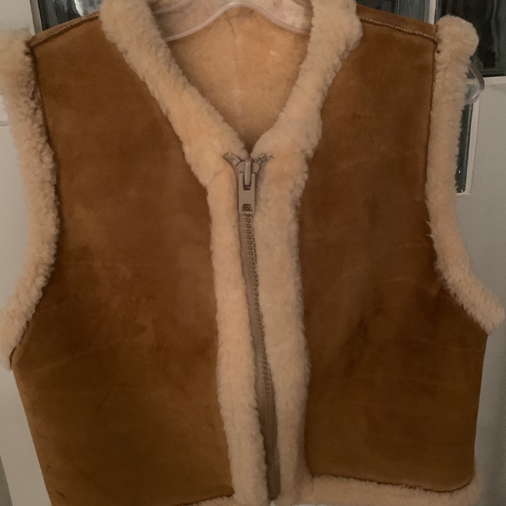 Sheep skin reversible vest Cozy